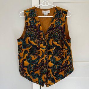 Vintage Silk Paisley Vest